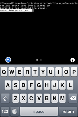 capture d'écran de l'iPhone